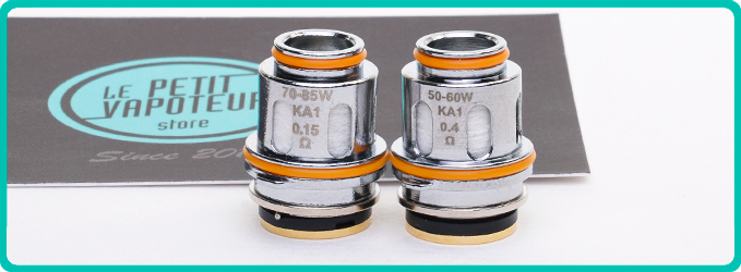 Résistances du Clearomiseur Z Fli Tank 2 Geekvape